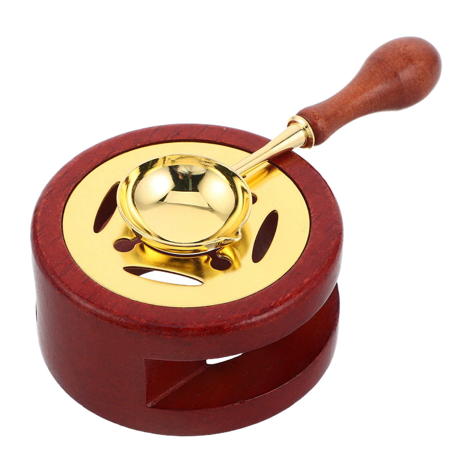 Wax Seal Letter Kit - 1セット ワックスシールストーブキット レトロミニ炉 溶解ポット スプーンツール 手紙、招待状、日記の封緘用