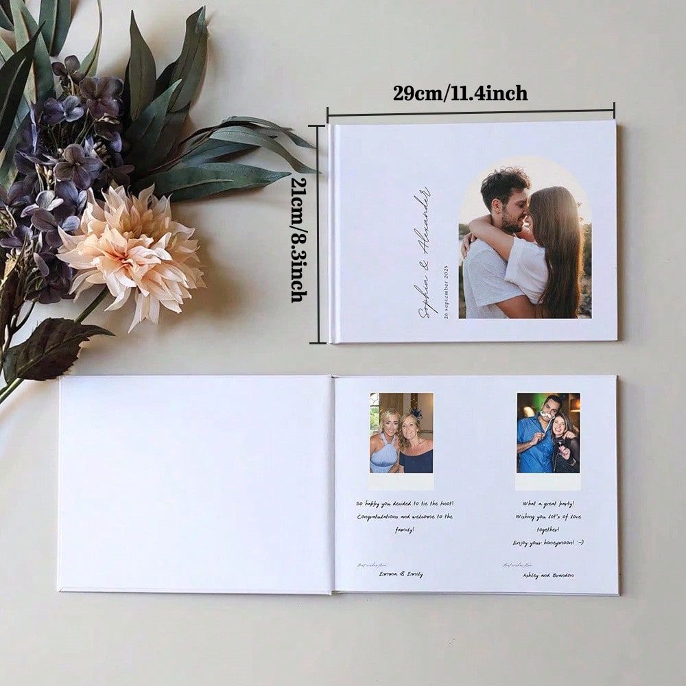 38ページの写真付きカスタムウェディングゲストブック、パーソ - Custom Photo Book のレビューと価格