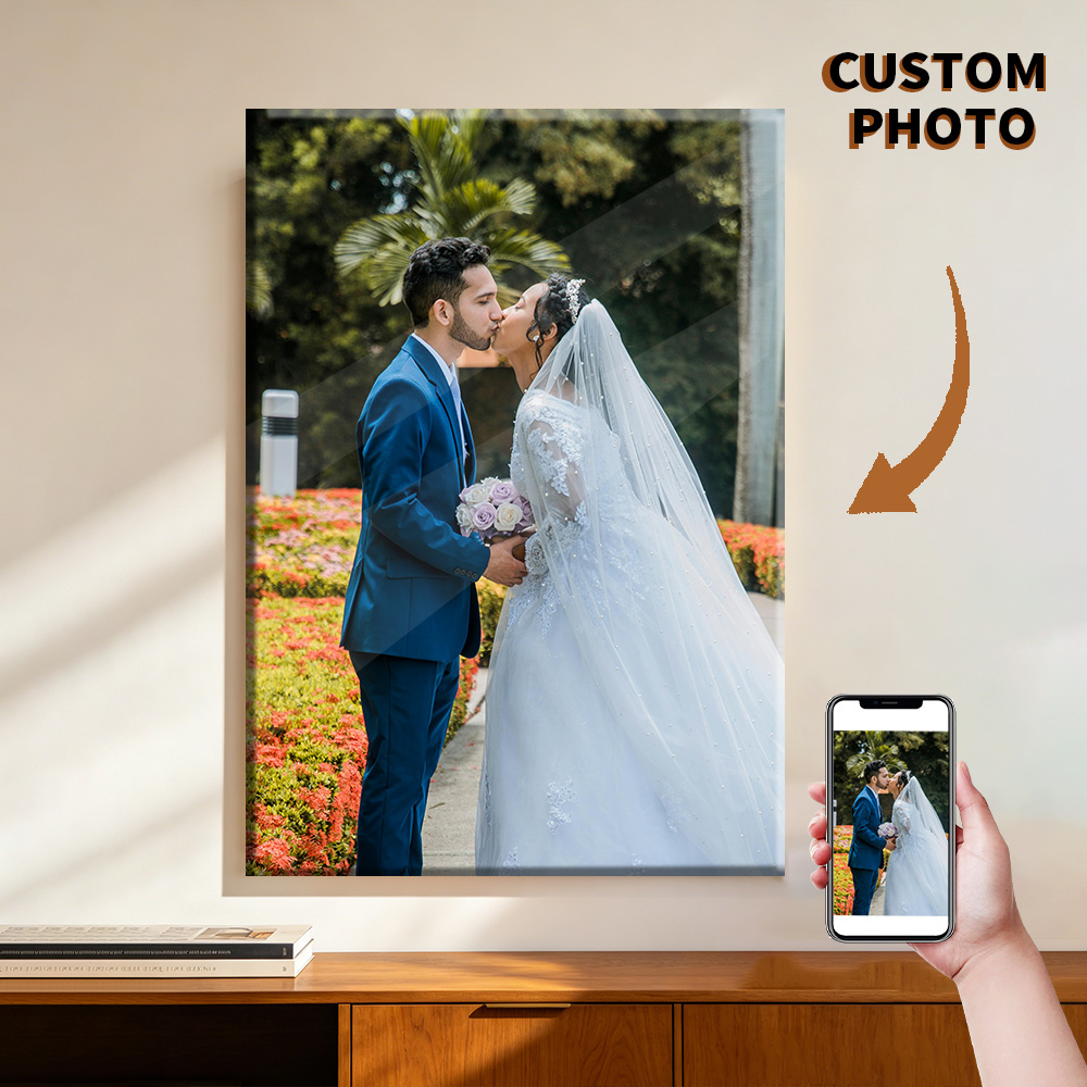 1枚のカスタマイズされた写真をキャンバスに印刷し、DIY木製 - Engraved Wood Frame のレビューと価格