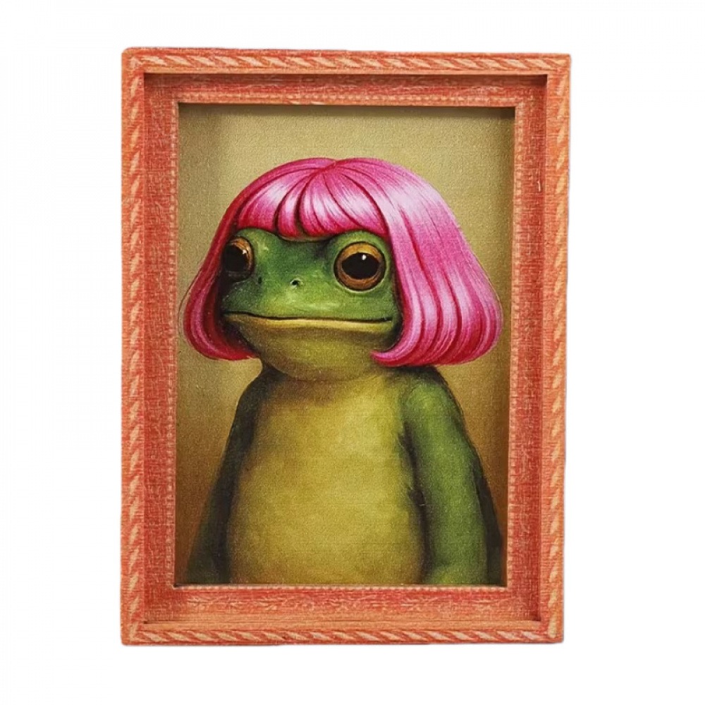面白くて個性的なプリント入り冷蔵庫マグネット、装飾ステッカー - Engraved Wood Frame のレビューと価格