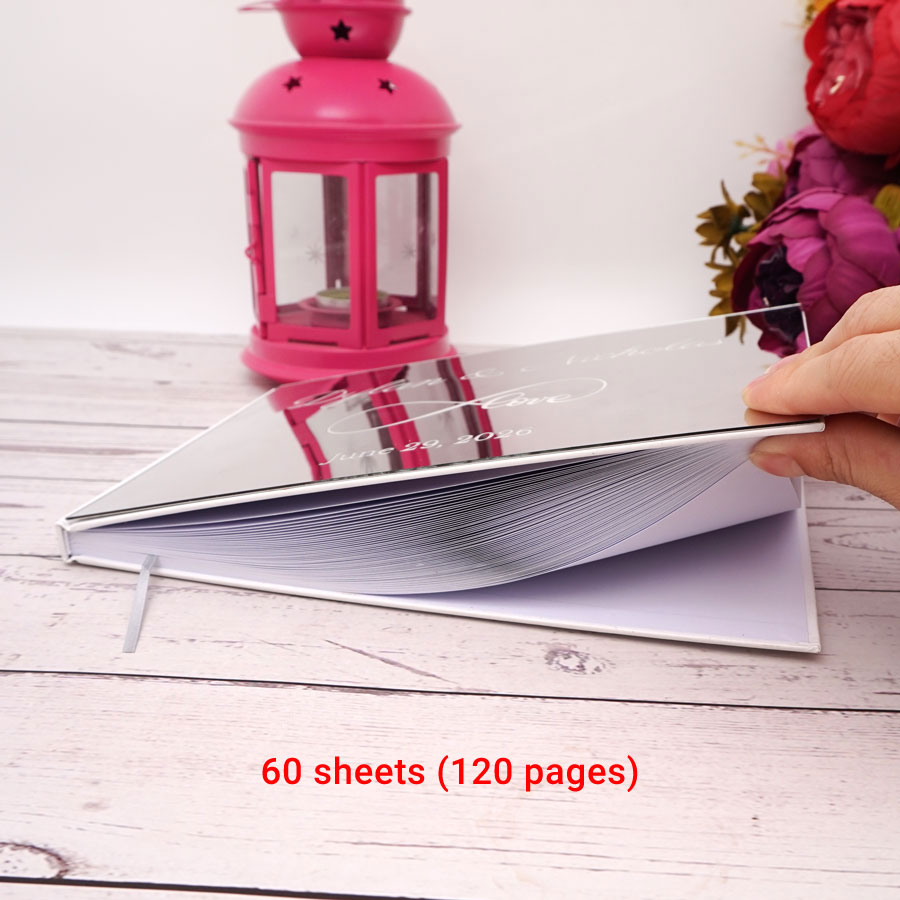パーソナライズされたアクリルミラーカバー,結婚式のゲストブッ - Custom Photo Book のレビューと価格