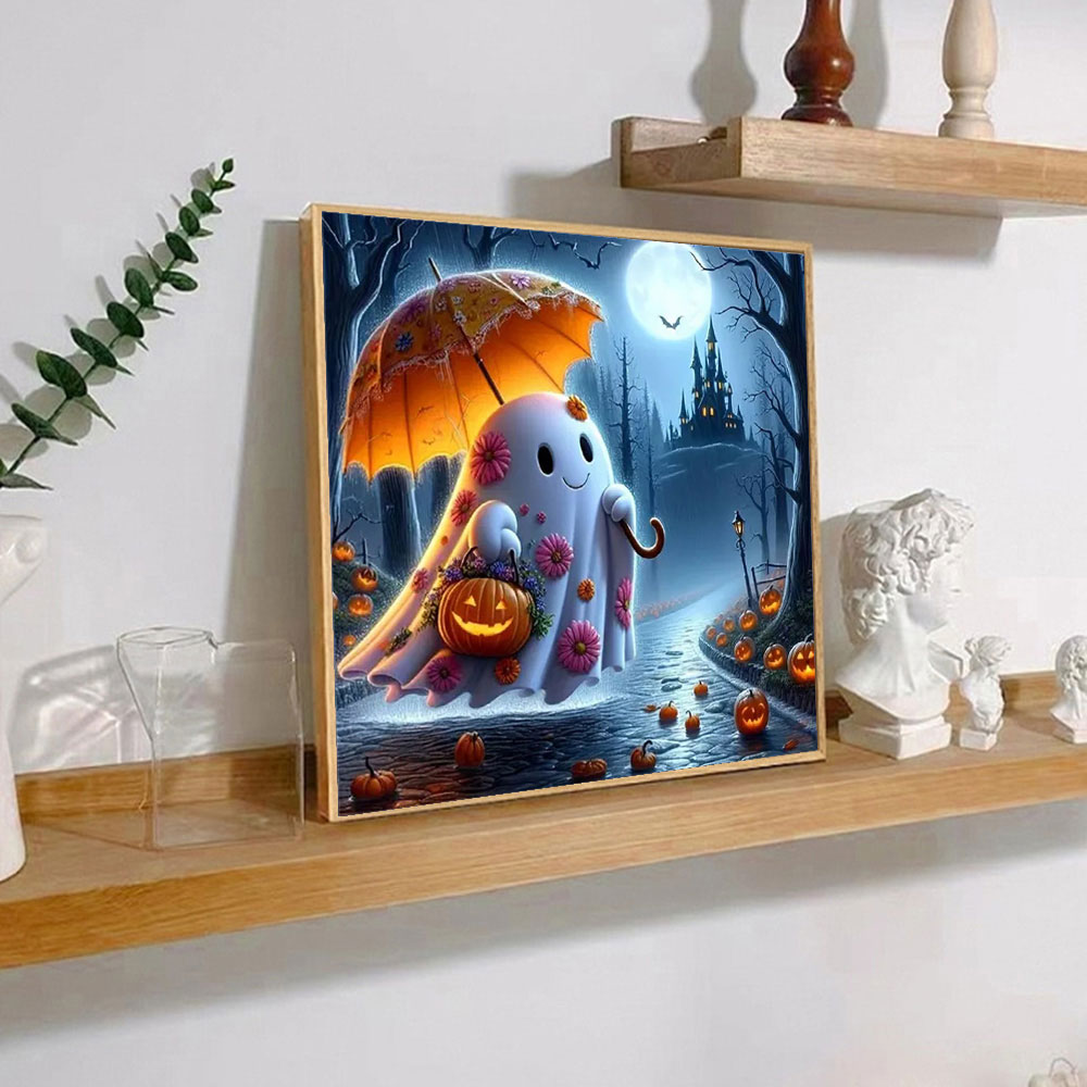 ナイトゴーストダイヤモンドペインティングフルスクエアラウンド - Photo Mosaic Print のレビューと価格