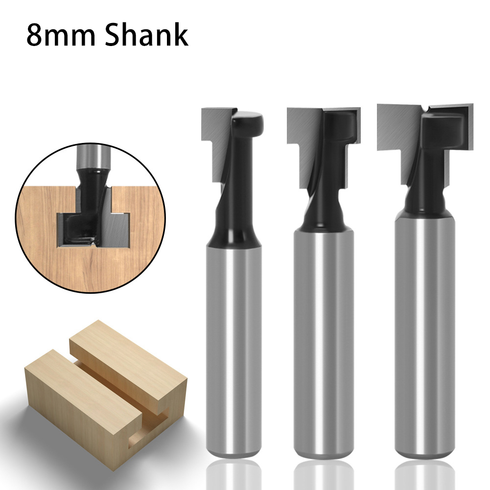 キーホールルータービット Tスロット切削工具 木工用 8mm - Engraved Wood Frame のレビューと価格
