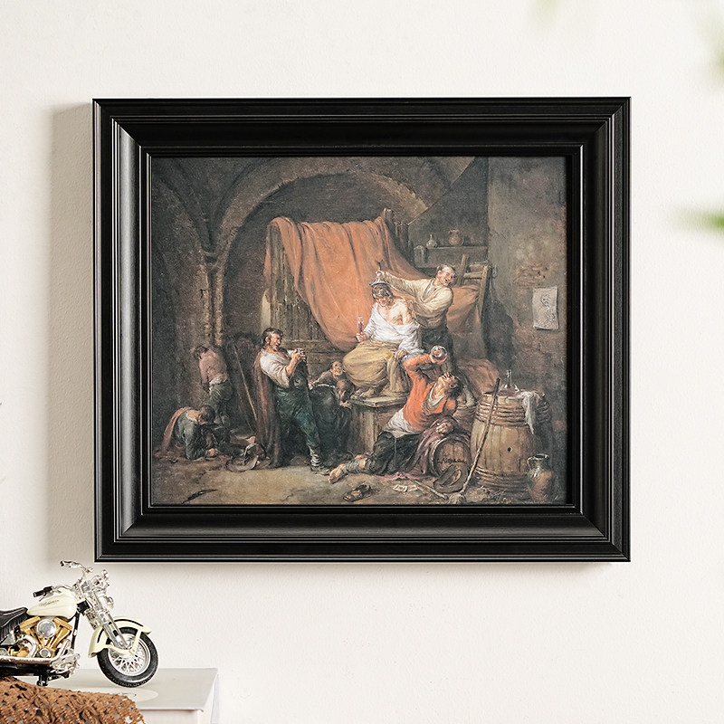 ヴィンテージ黒色無垢材額縁、多サイズ写真フレーム、壁掛けまた - Engraved Wood Frame のレビューと価格