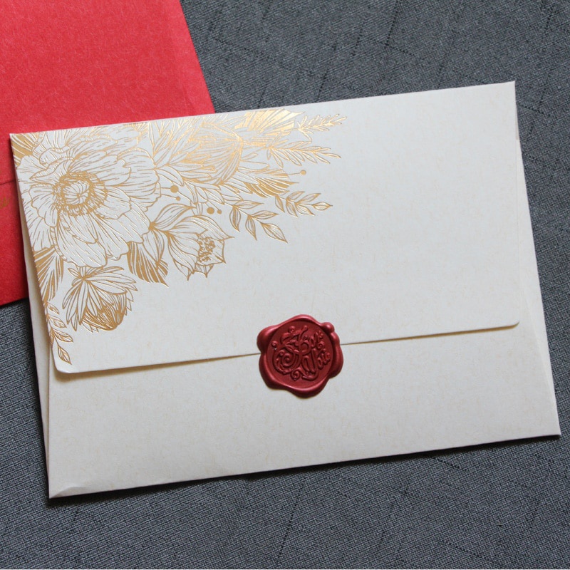 10 個スタンプなしハイグレードパール紙封筒結婚式招待状ヨー - Wax Seal Letter Kit のレビューと価格